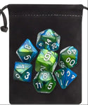 Double-Colors Dice Set - with Black Pouches