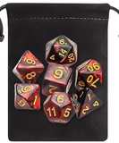 Double-Colors Dice Set - with Black Pouches