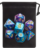 Double-Colors Dice Set - with Black Pouches