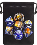 Double-Colors Dice Set - with Black Pouches