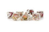 Rose Dice Set - 7 dice - transparent