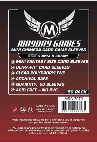 Mayday Sleeves<br>43 x 65mm<br>MDG-7079<br>Premium (50 Sleeves)