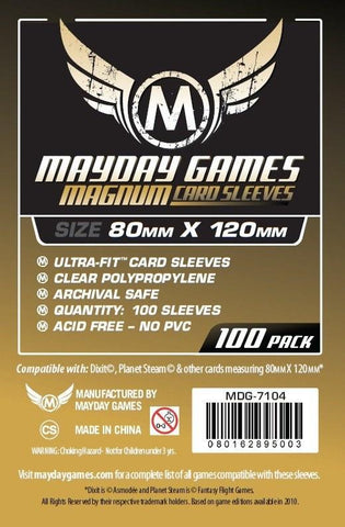 Mayday Sleeves<br>80 x 120mm<br>MDG-7104<br>Standard (100 Sleeves)