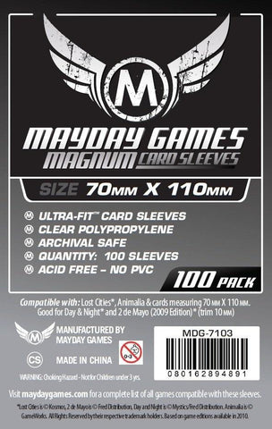 Mayday 咭套<br>70 x 110mm<br>MDG-7103<br> (100 個一包)