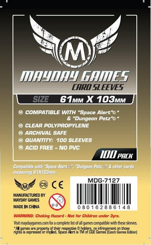Mayday Sleeves<br>61 x 103mm<br>MDG-7127<br>Standard (100 Sleeves)