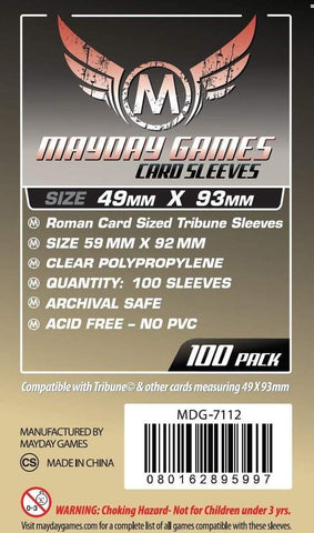 Mayday Sleeves<br>49 x 93mm<br>MDG-7112<br>Standard (100 Sleeves)