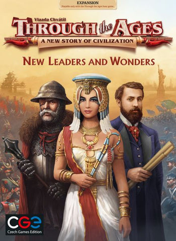 Through the Ages Expansion - New Leaders & Wonders (Hard Copy and Redeem Card)